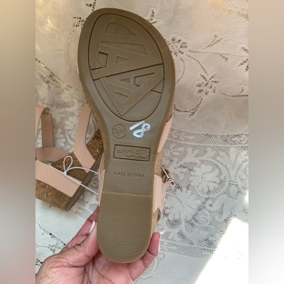 Anne Comfort platform sandals shoes 5 1/2 - Picture 3 of 5